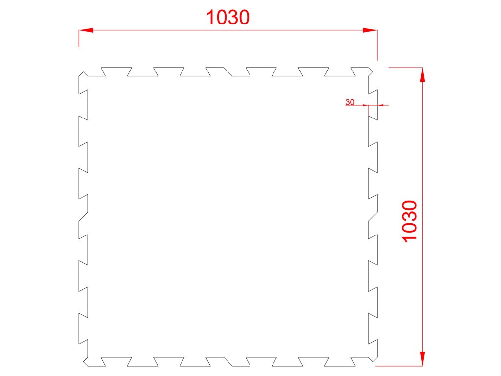 Čierna gumová modulová puzzle dlažba (okraj) FLOMA FitFlo SF1050 - 100 x 100 x 0,8 cm