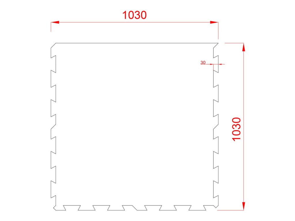 Čierna gumová modulová puzzle dlažba (okraj) FLOMA IceFlo SF1100 - 100 x 100 x 1,6 cm