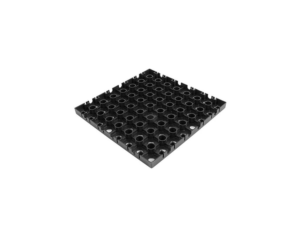 Čierna polyetylénová dlažba AvaTile AT-STD - 25 x 25 x 1,6 cm