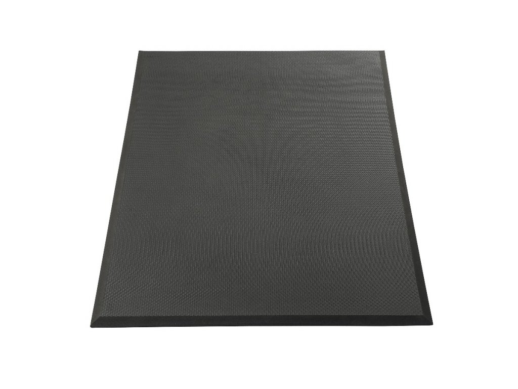 Čierna protiúnavová olejovzdorná rohož Posture Mat - 102 x 91 x 1,9 cm