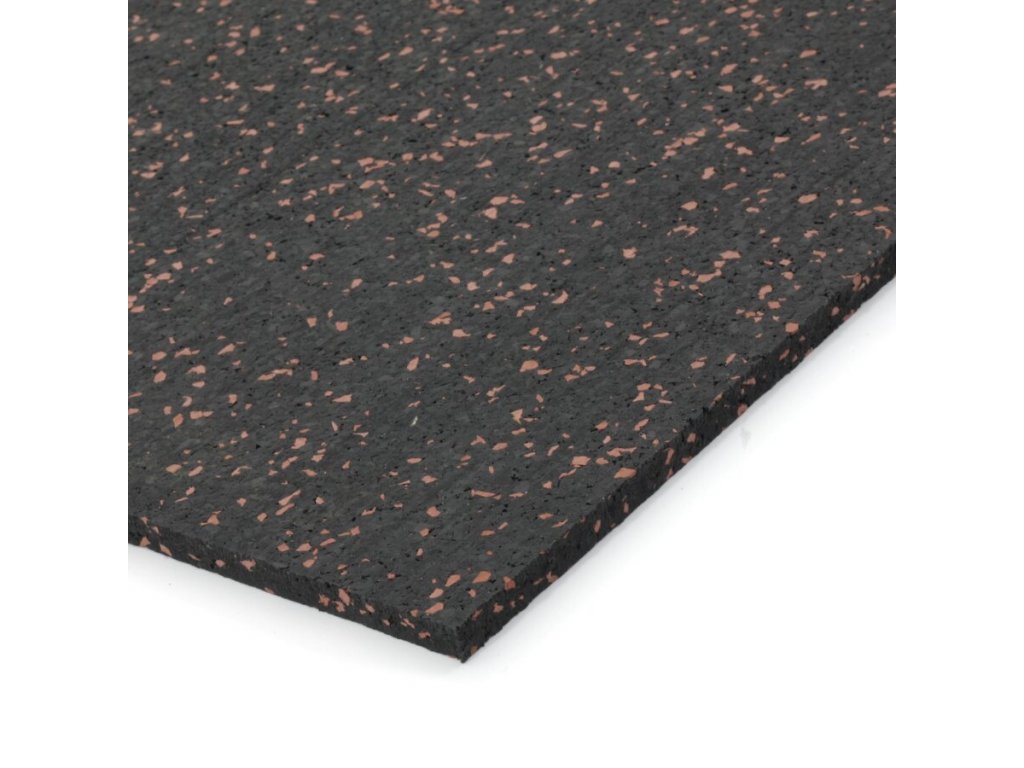 Čierno-červená podlahová guma (doska) FLOMA FitFlo SF1050 - 200 x 100 x 1,6 cm