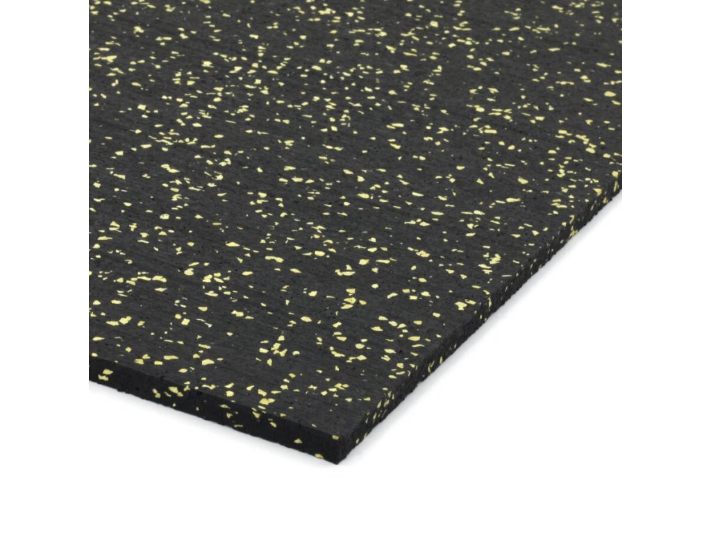 Čierno-žltá podlahová guma (doska) FLOMA FitFlo SF1050 - 200 x 100 x 0,8 cm