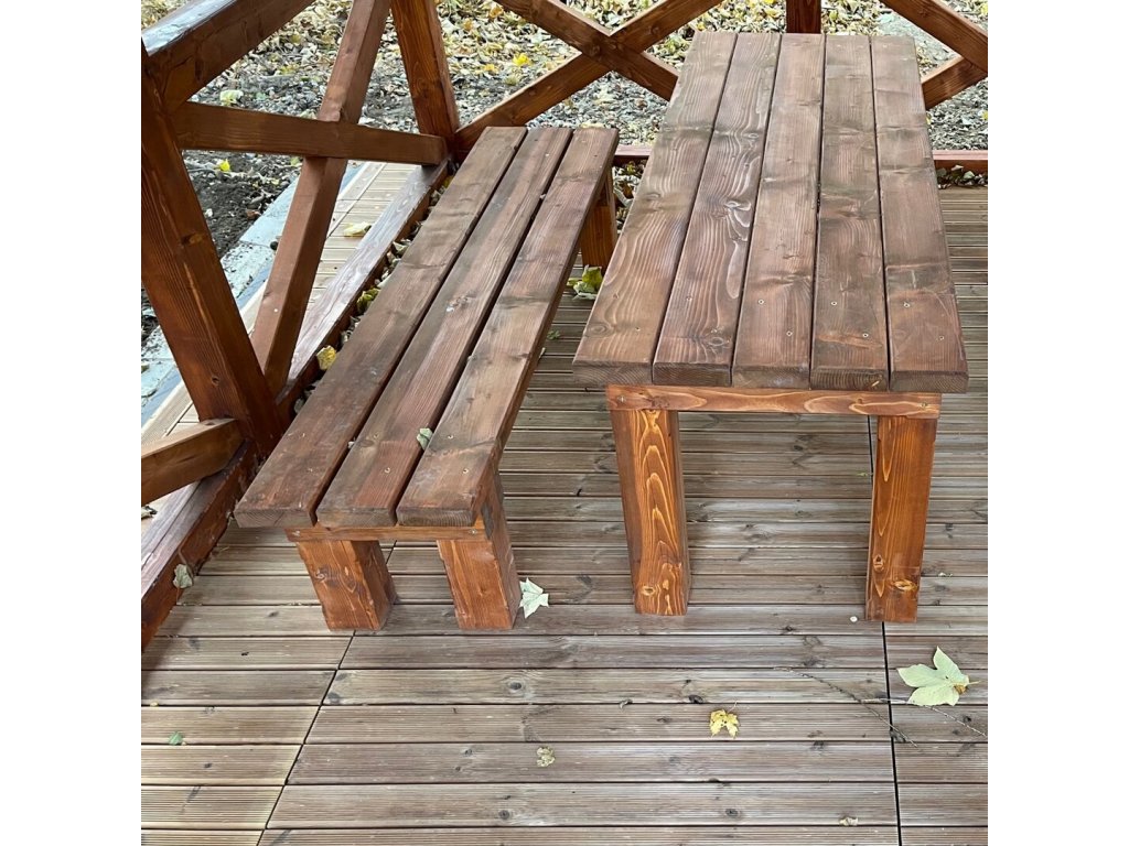 Drevený rohový nájazd pre terasovú dlažbu Linea Combi-Wood - 6,5 cm - 4 ks