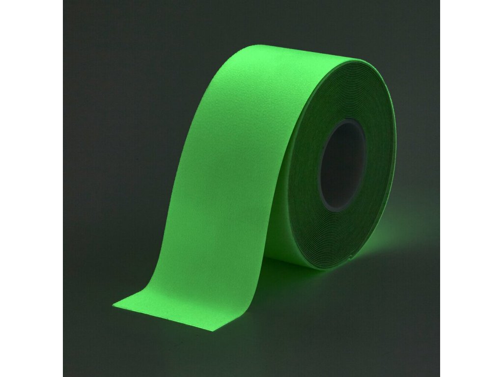 Fotoluminiscenčná protišmyková páska FLOMA Extra Super Glow in the Dark - 15 mx 10 cm a hrúbka 1,5 mm