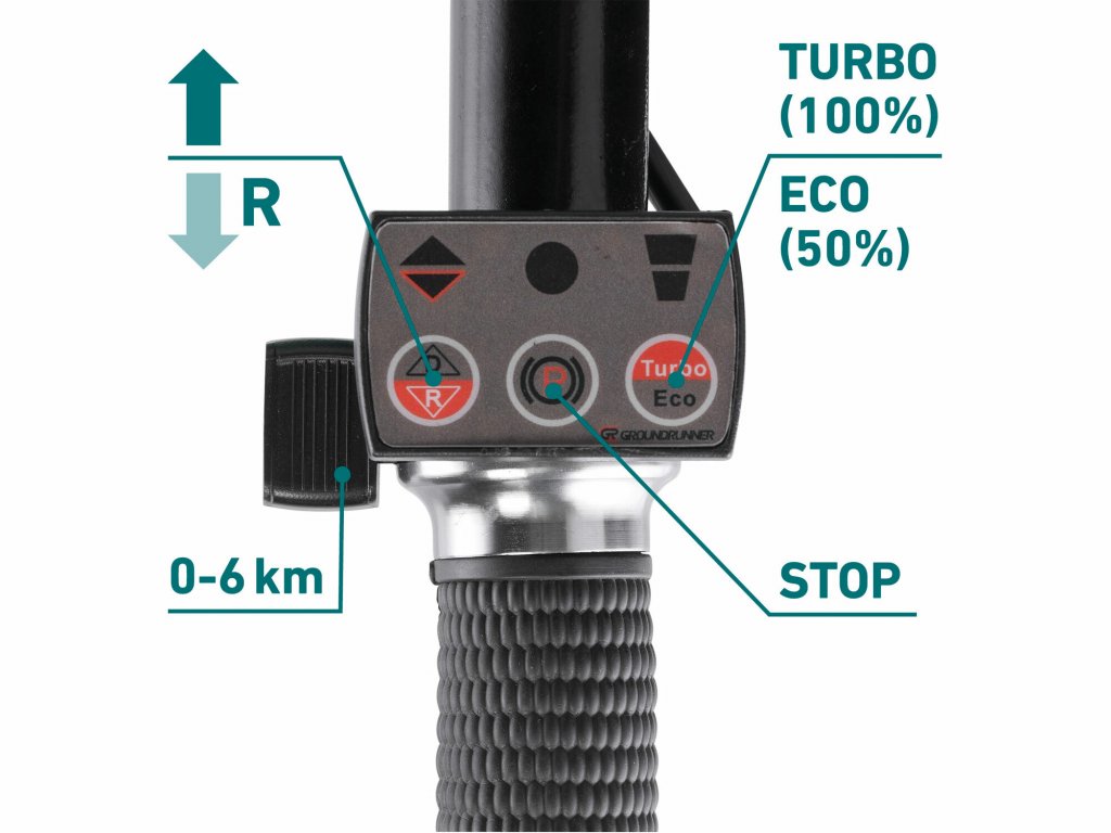 Fúrik 2-kolesový na aku pohon, 100L, max.260kg, 6km/h, 40V/6Ah, EXTOL INDUSTRIAL