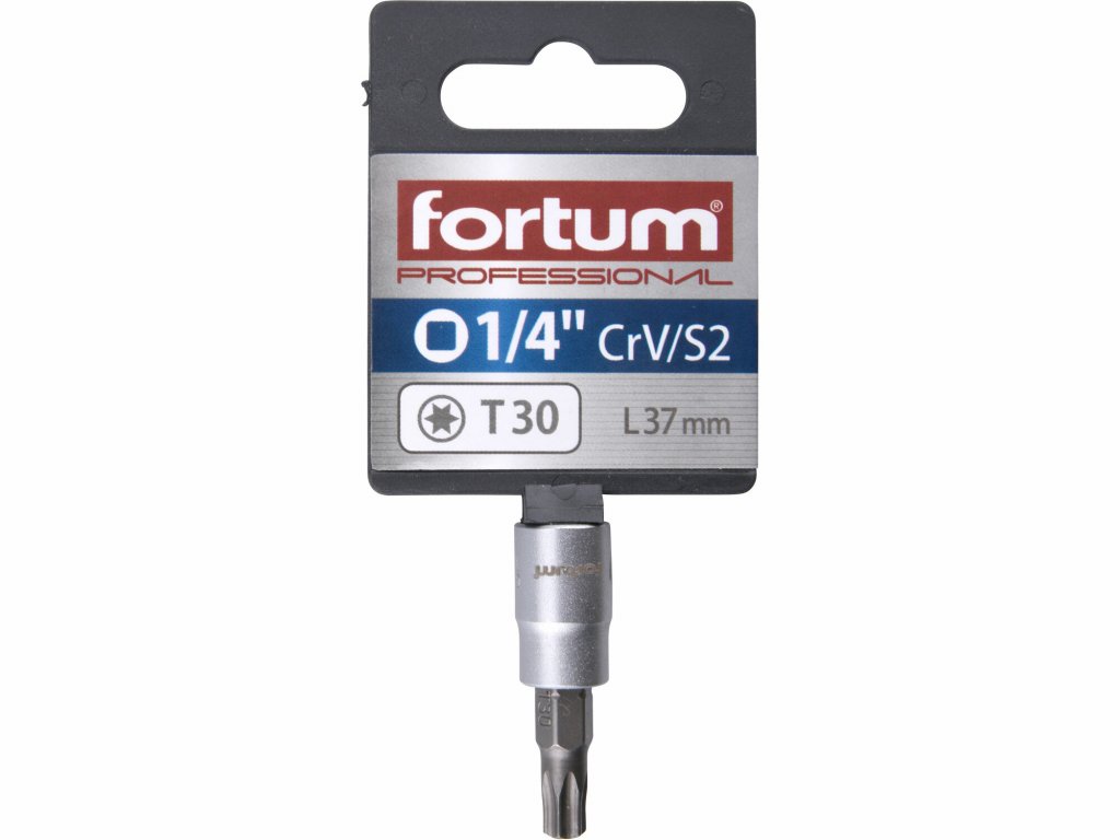 Hlavica zástrčná TORX, TX30, 1/4”, FORTUM