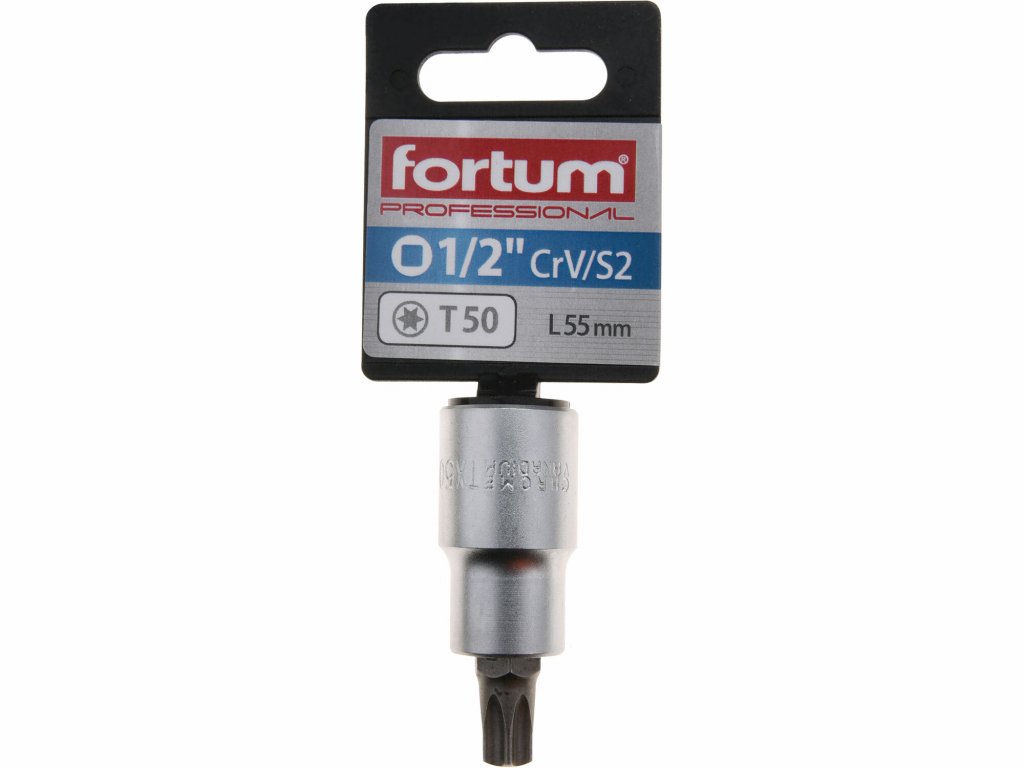 Hlavica zástrčná TORX, TX50, 1/2”, FORTUM