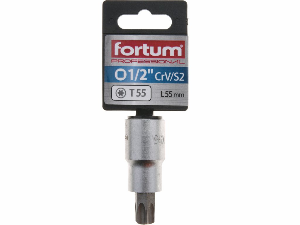 Hlavica zástrčná TORX, TX55, 1/2”, FORTUM