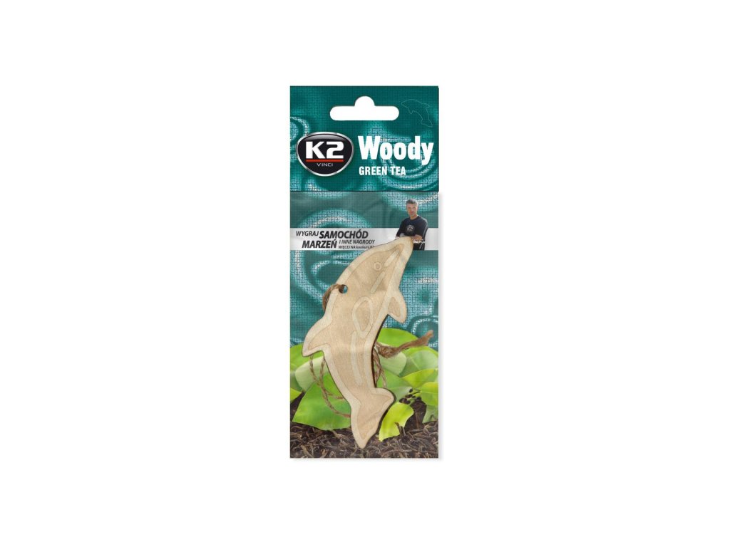 K2 Osviezovac vzduchu zavesny Woody Dolphin Green Tea