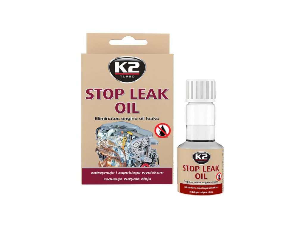 K2 STOP LEAK OIL 50 ml - zabraňuje únikom oleja z motora