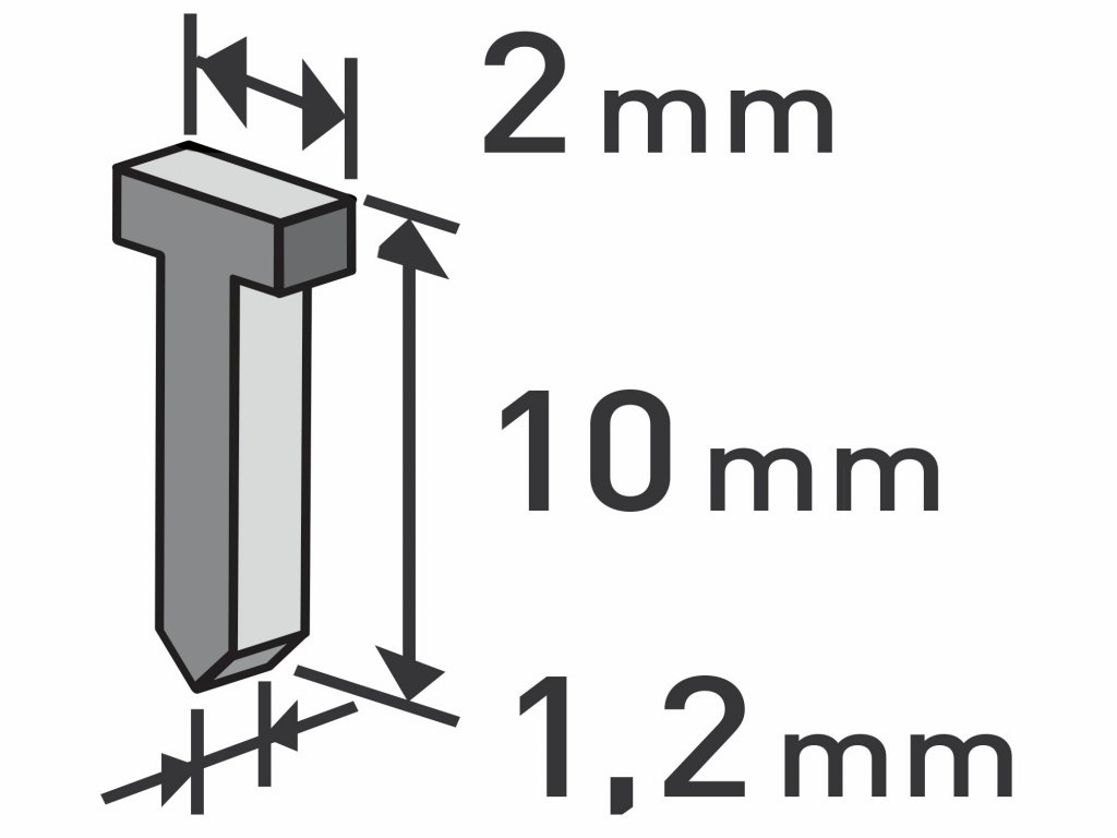 Klince do sponkovacej pištole 1000ks, dĺžka 10mm, EXTOL PREMIUM