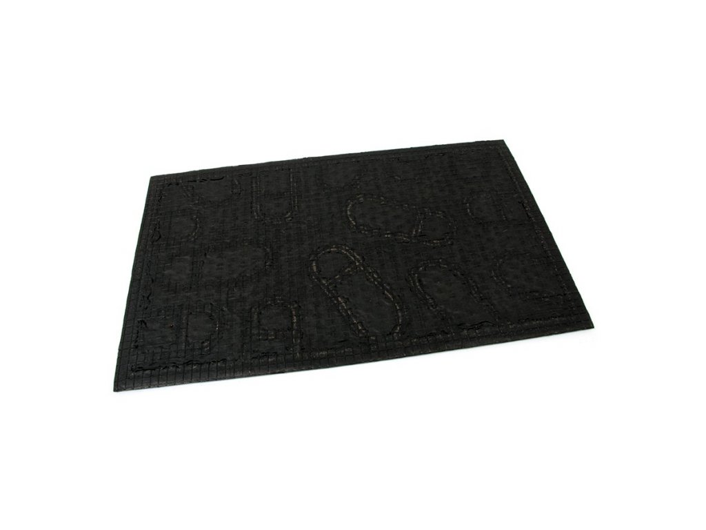 Kokosová čistiaca vonkajšia vstupná rohož FLOMA Rectangle - Traces - dĺžka 45 cm, šírka 75 cm, výška 0,8 cm