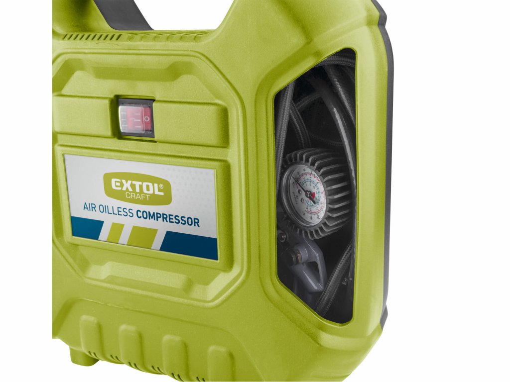 Kompresor bezolejový, príkon 1100W, 180l/min, EXTOL CRAFT