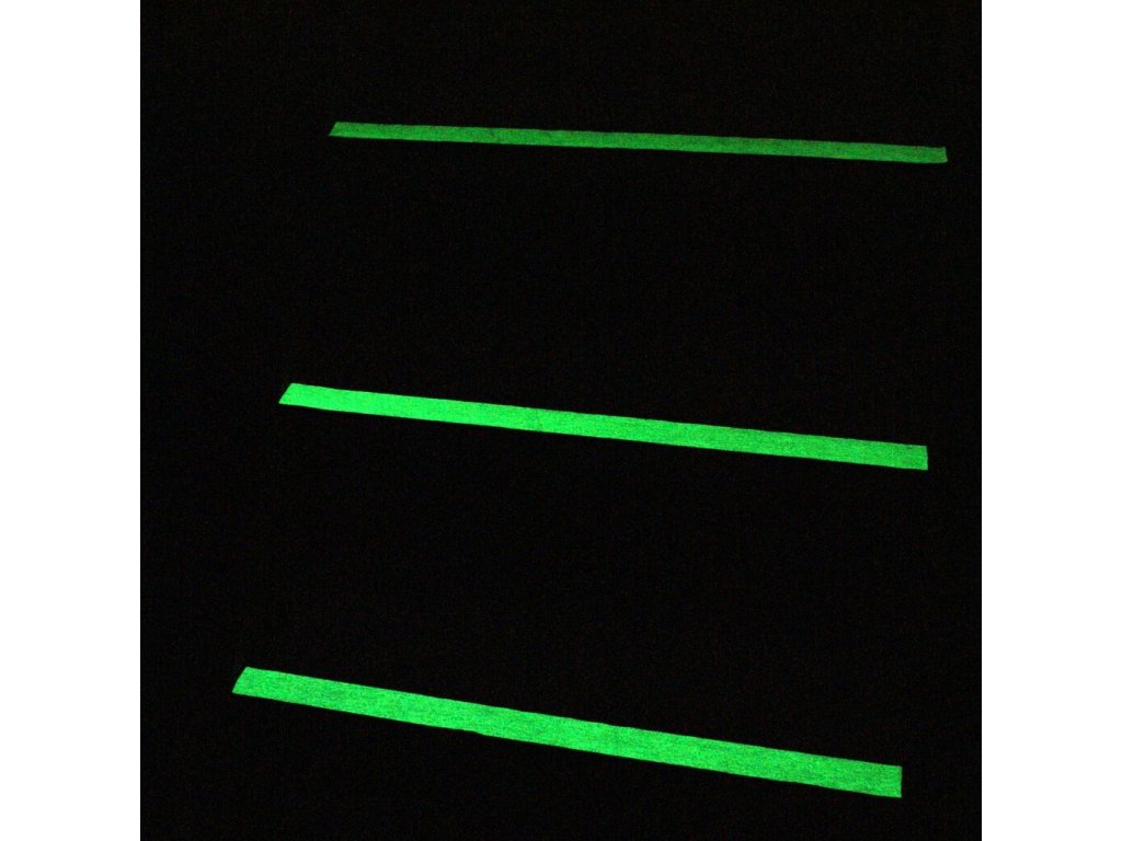 Korundová fotoluminiscenčná protišmyková páska FLOMA Glow in the Dark - 18,3 mx 10 cm a hrúbka 1 mm