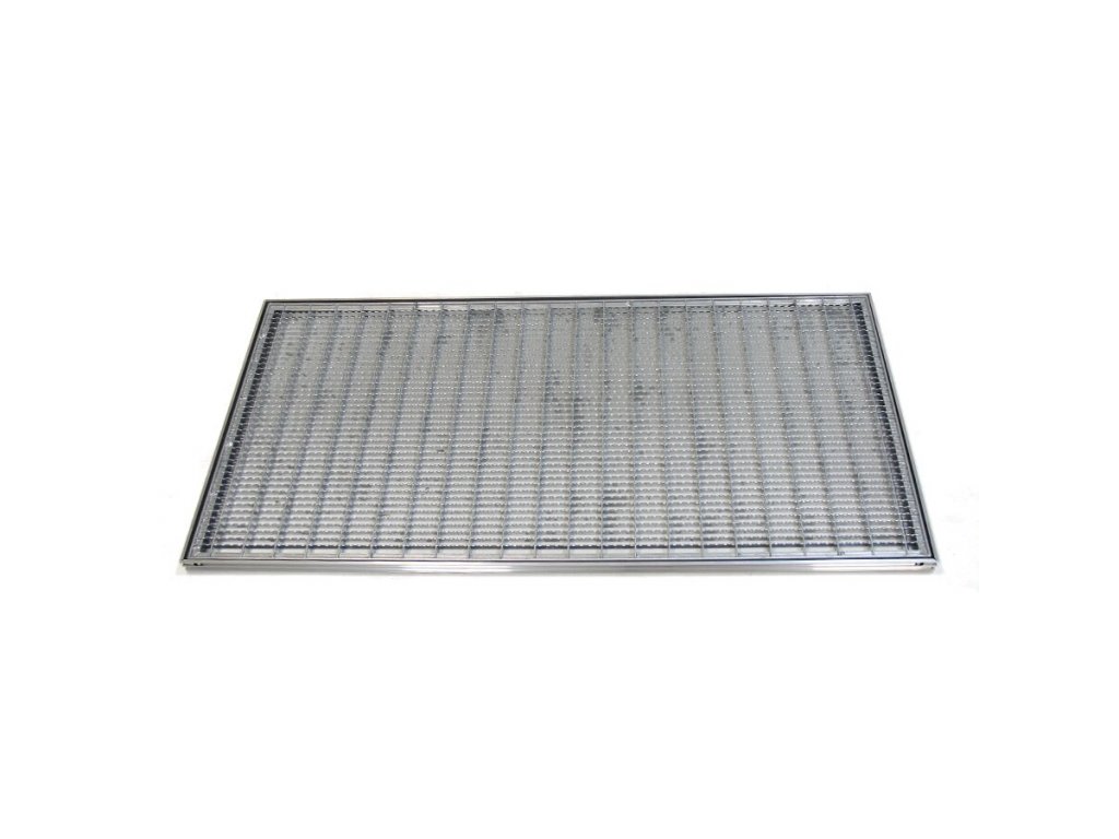 Kovová vonkajšia čistiaca vstupná rohož s rámom FLOMA SteelMat - 50 x 100 x 2,2 cm