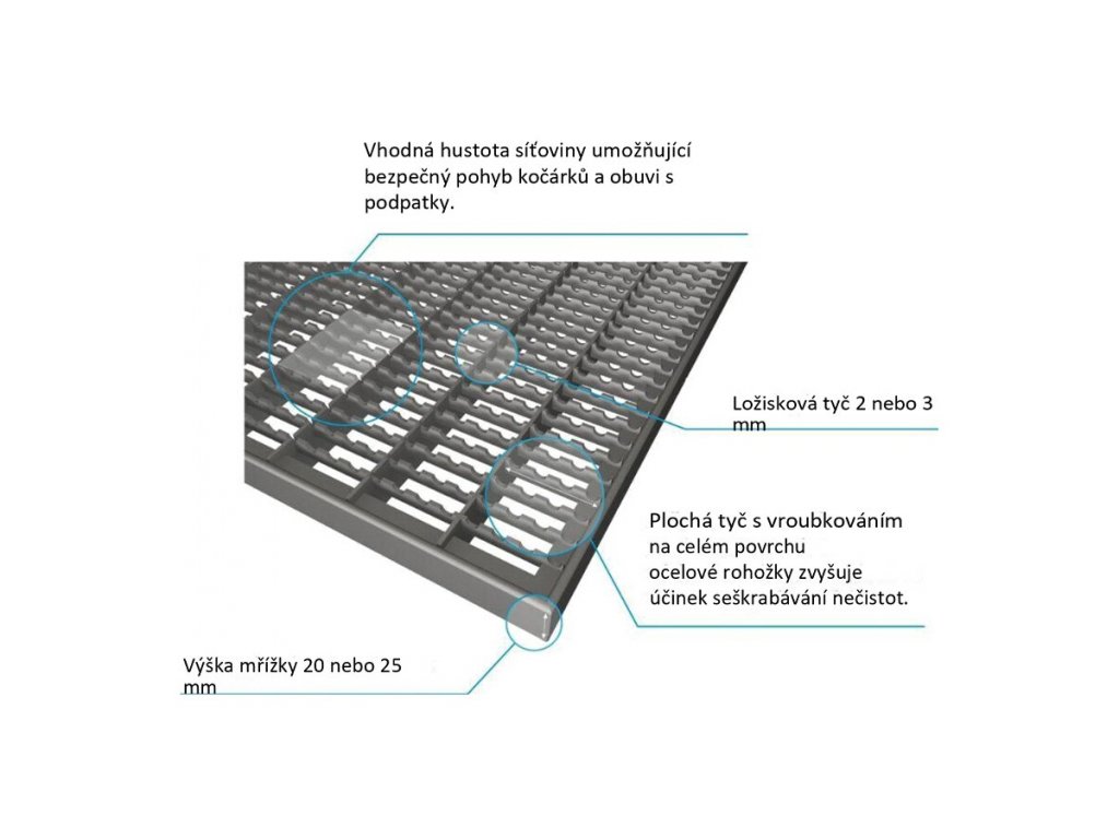 Kovová vonkajšia čistiaca vstupná rohož s rámom FLOMA SteelMat - 50 x 100 x 2,2 cm