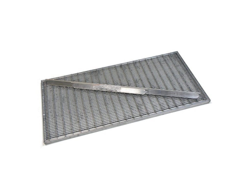 Kovová vonkajšia čistiaca vstupná rohož s rámom FLOMA SteelMat - 50 x 100 x 2,2 cm