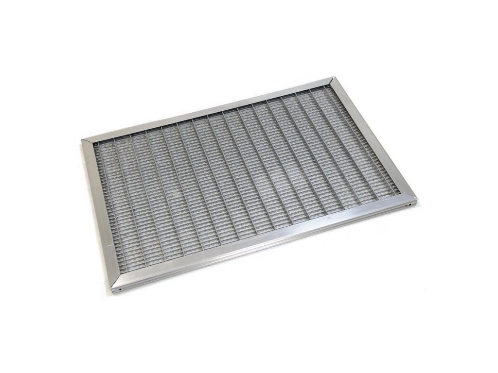 Kovová vonkajšia čistiaca vstupná rohož s rámom FLOMA SteelMat - 50 x 75 x 2,2 cm