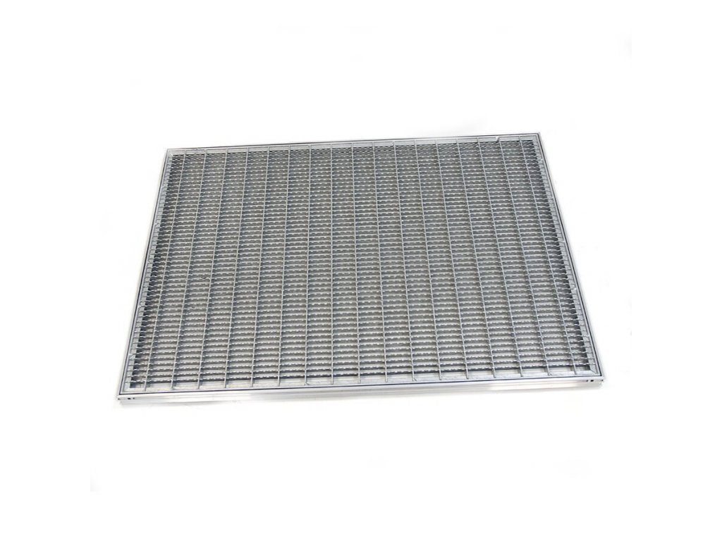 Kovová vonkajšia čistiaca vstupná rohož s rámom FLOMA SteelMat - 60 x 80 x 2,5 cm