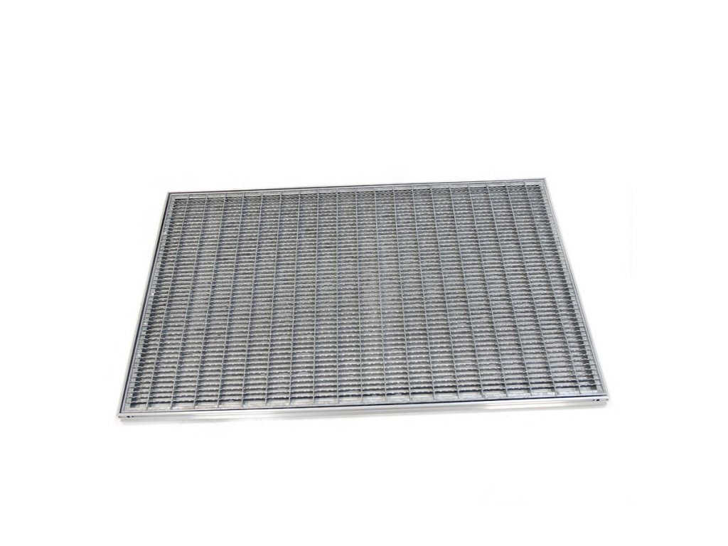 Kovová vonkajšia čistiaca vstupná rohož s rámom FLOMA SteelMat - 60 x 90 x 2,5 cm