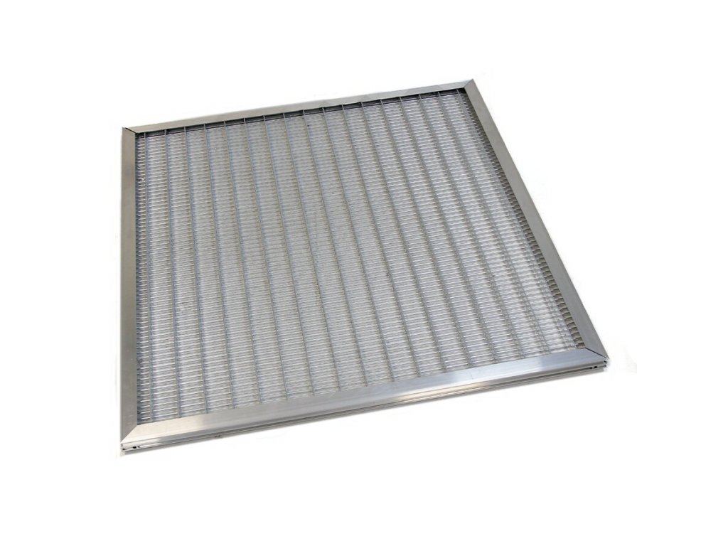 Kovová vonkajšia čistiaca vstupná rohož s rámom FLOMA SteelMat - 80 x 80 x 2,5 cm