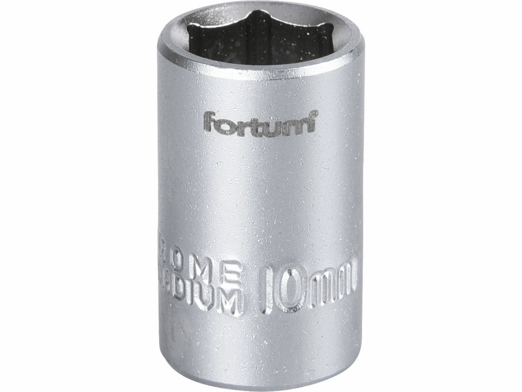 Kľúč nástrčný, 10mm, 1/4”, FORTUM