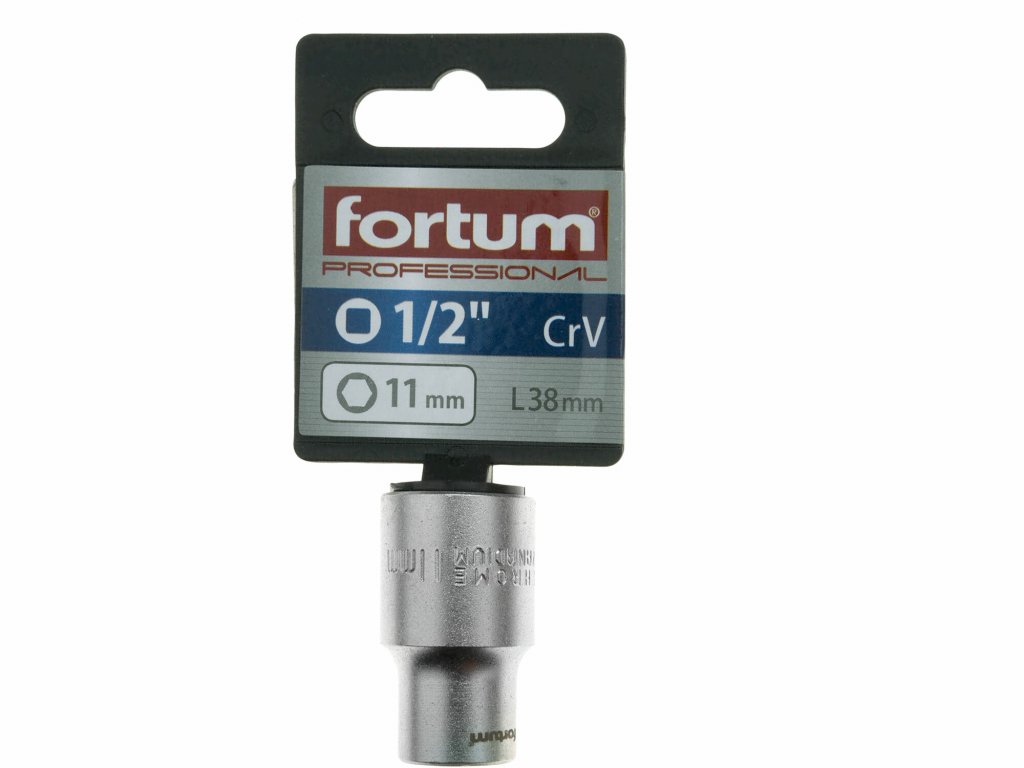 Kľúč nástrčný, 11mm, 1/2”, FORTUM