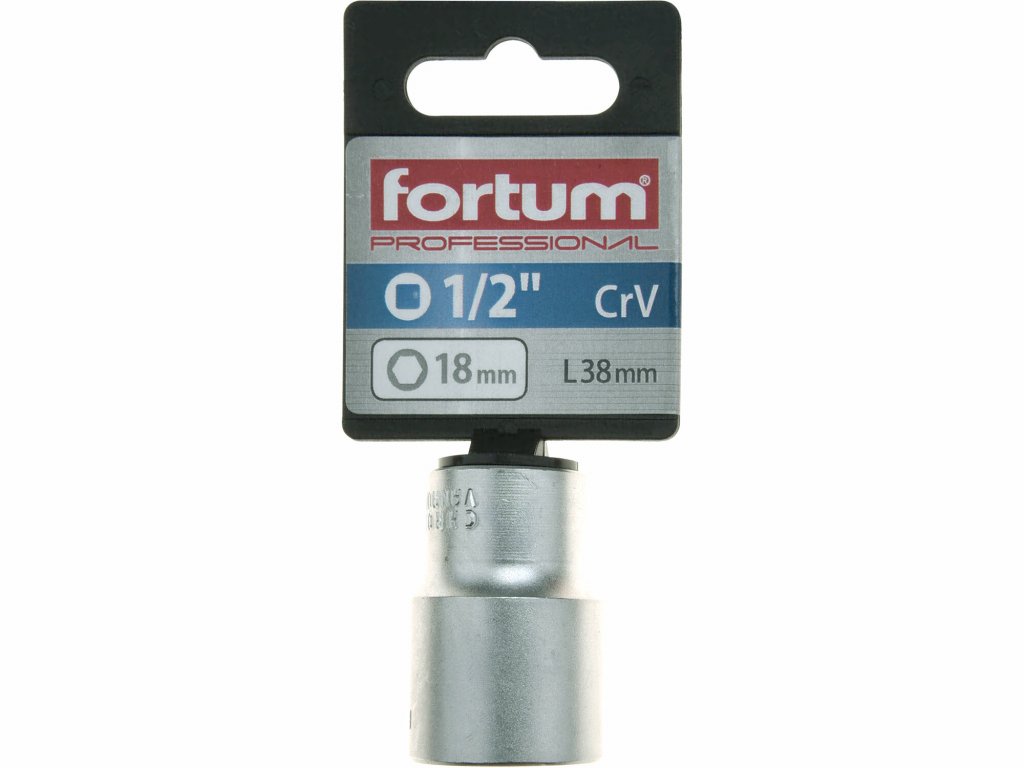 Kľúč nástrčný, 18mm, 1/2”, FORTUM