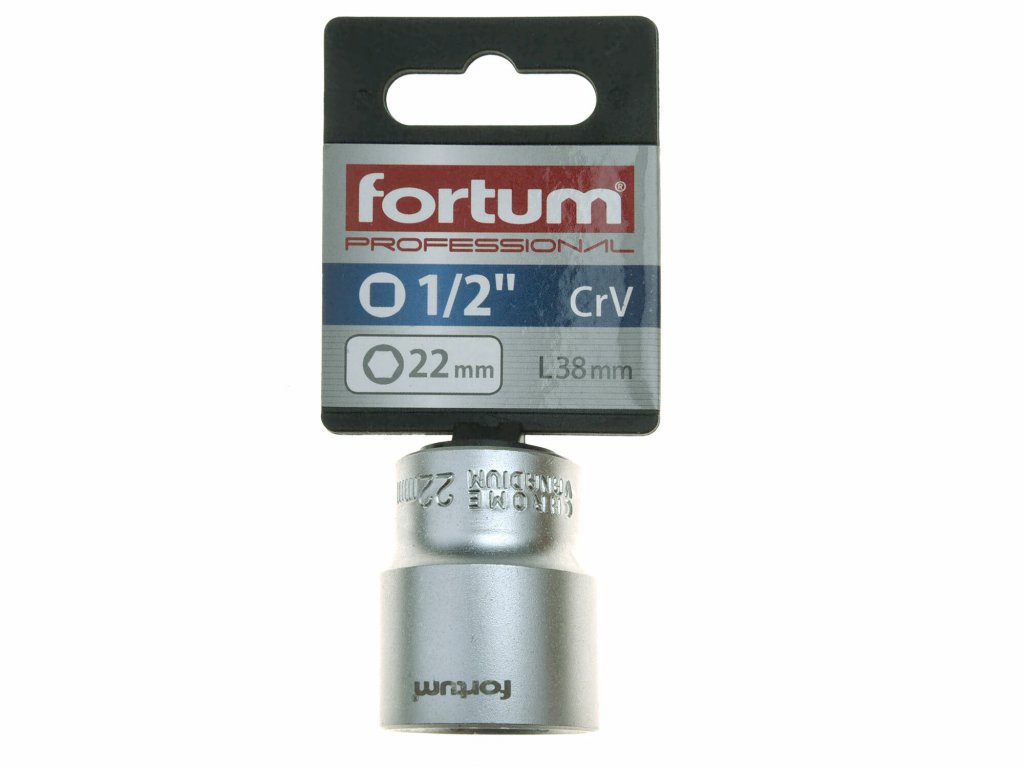 Kľúč nástrčný, 22mm, 1/2”, FORTUM