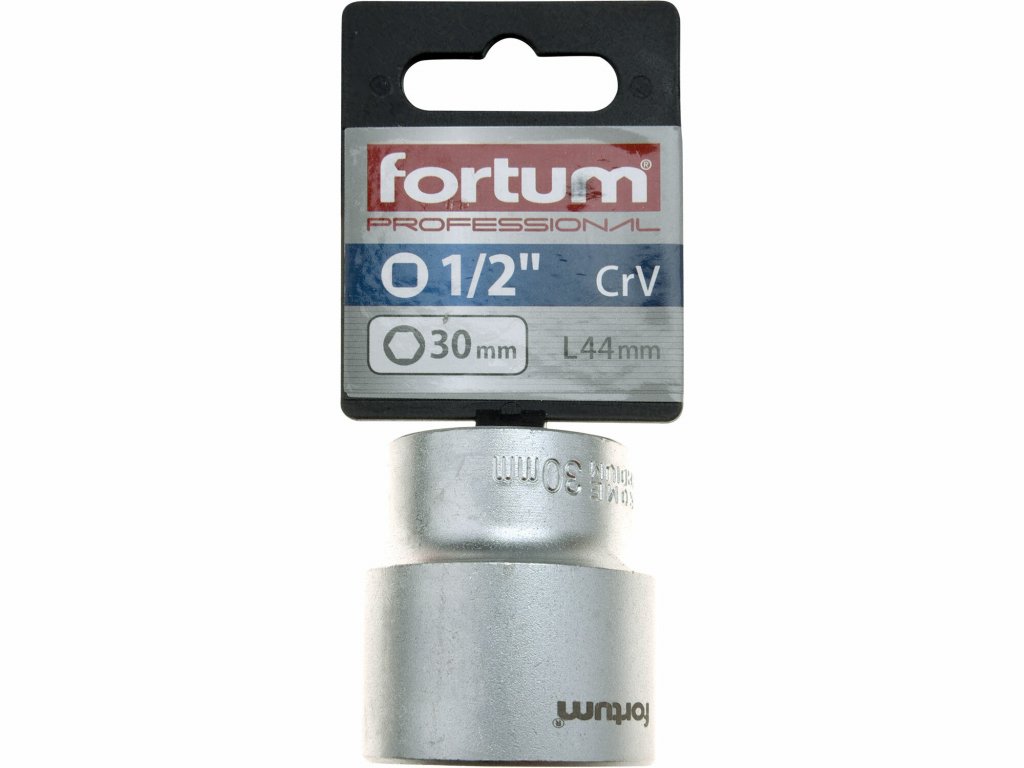 Kľúč nástrčný, 30mm, 1/2”, FORTUM