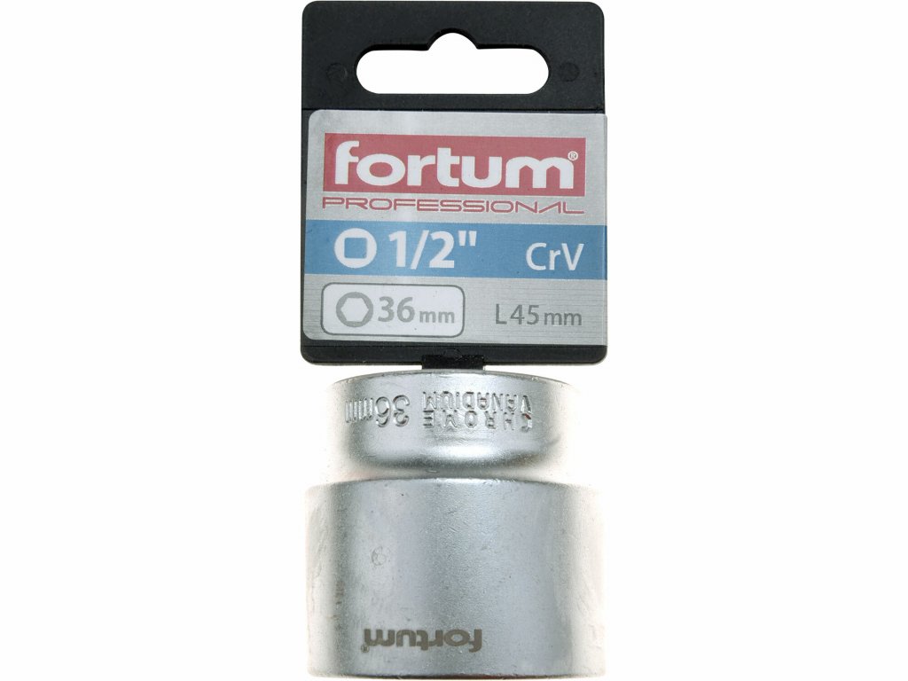 Kľúč nástrčný, 36mm, 1/2”, FORTUM