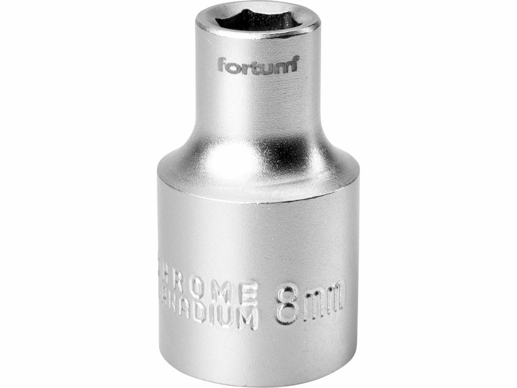 Kľúč nástrčný, 8mm, 1/2”, FORTUM