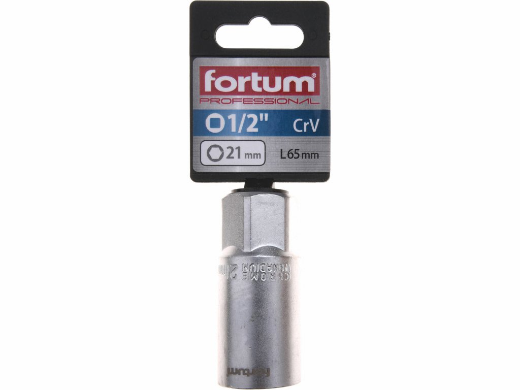 Kľúč nástrčný na sviečky, 21mm, 1/2”, FORTUM