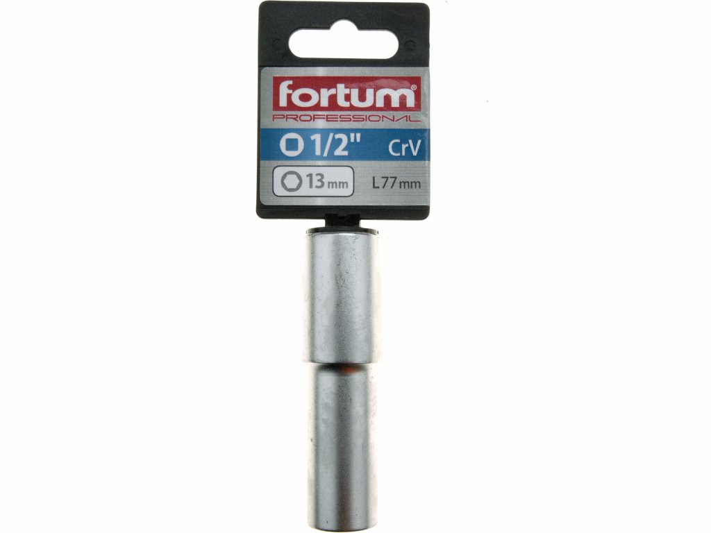 Kľúč nástrčný predĺžený, 13mm, 1/2”, FORTUM