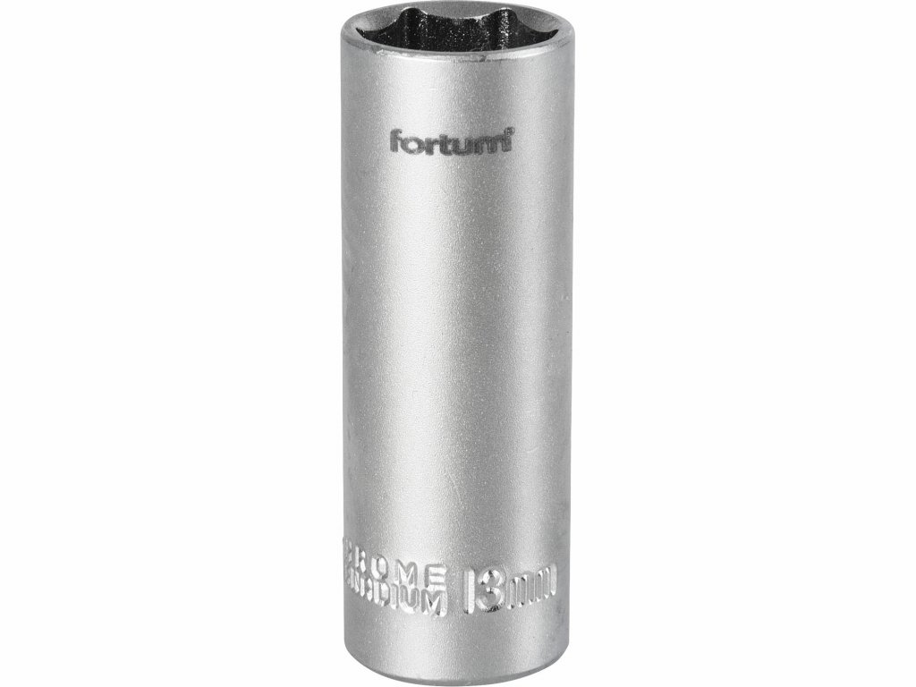 Kľúč nástrčný predĺžený, 13mm, 1/4”, FORTUM