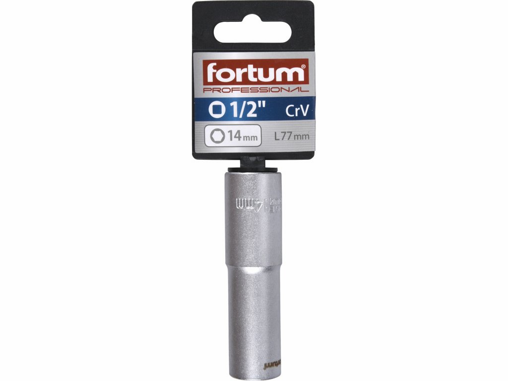 Kľúč nástrčný predĺžený, 14mm, 1/2”, FORTUM