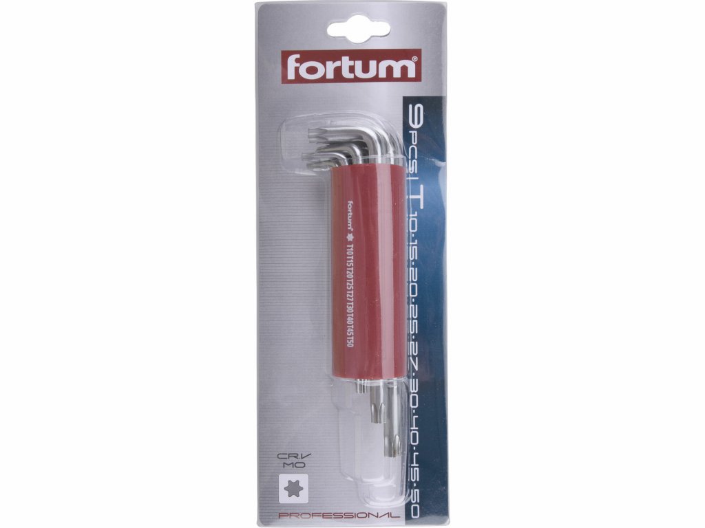 Kľúče TORX, 9-dielna sada, FORTUM