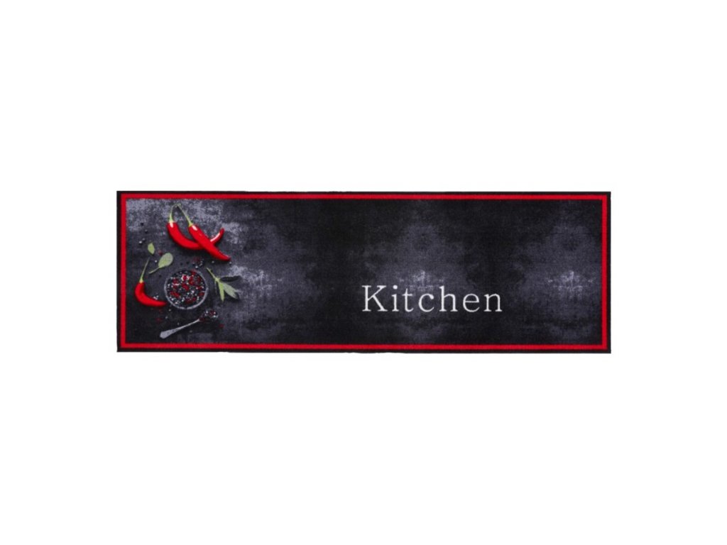 Kuchynský prateľný koberec FLOMA Spicy Kitchen - 50 x 150 x 0,5 cm