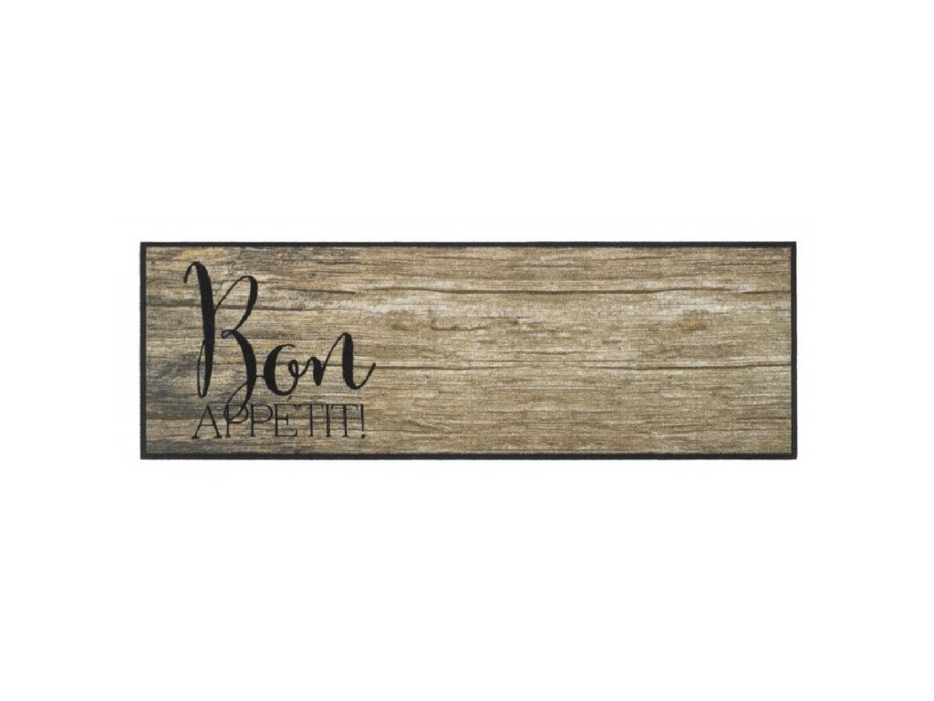 Kuchynský prateľný koberec FLOMA Wood - 50 x 150 x 0,5 cm