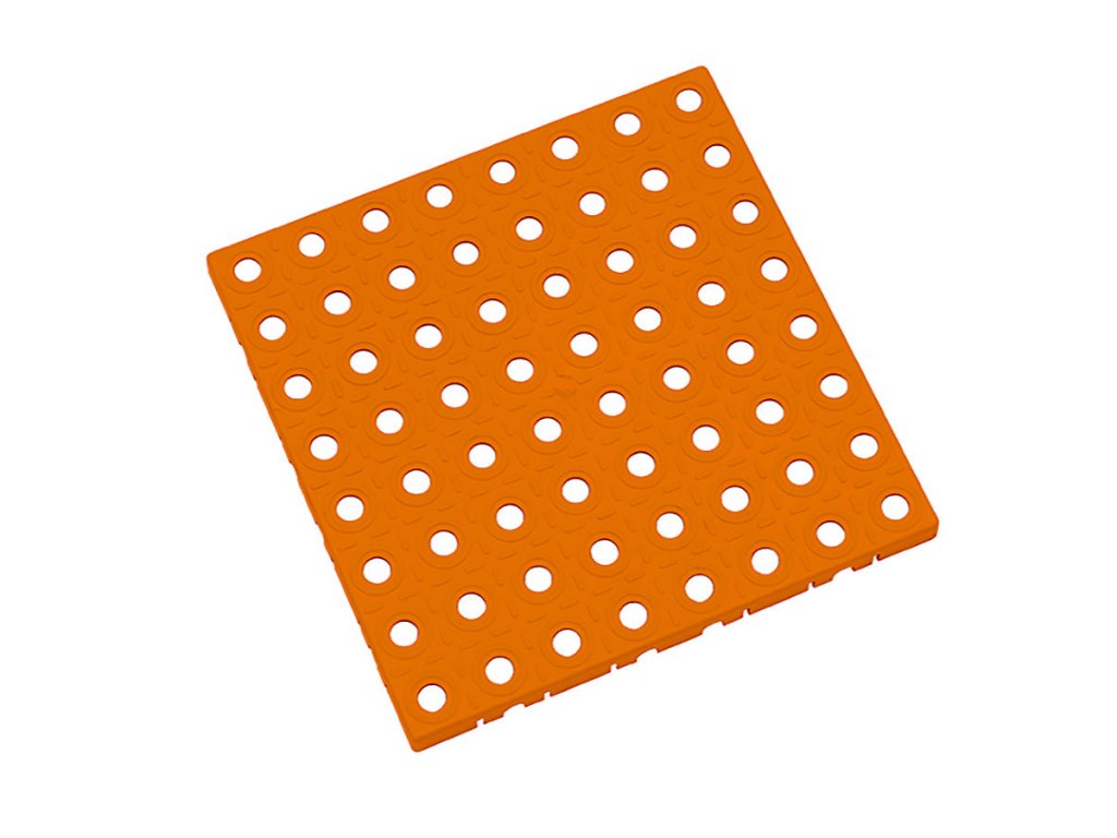 Oranžová polyetylénová dlažba AvaTile AT-STD - 25 x 25 x 1,6 cm