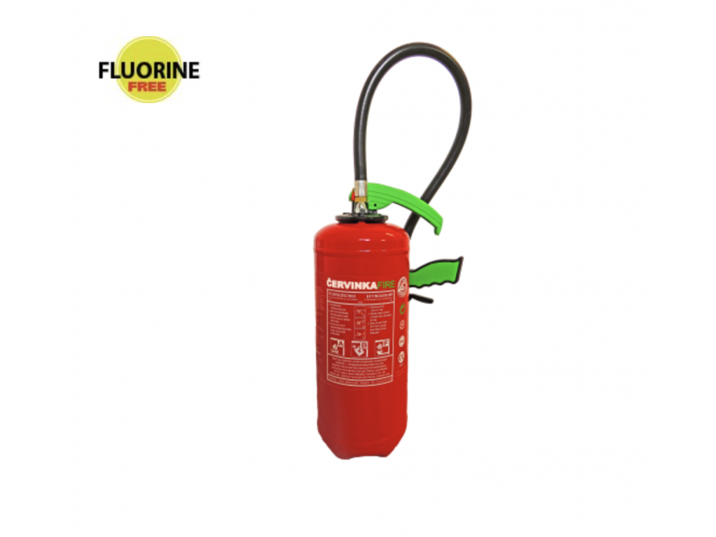 Penový hasiaci prístroj bez fluoru s tlakovou patrónou BIOVERSAL 6