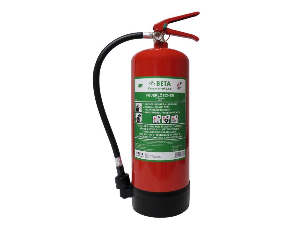 Penový hasiaci prístroj F9 BETA WECO - 9L ABF