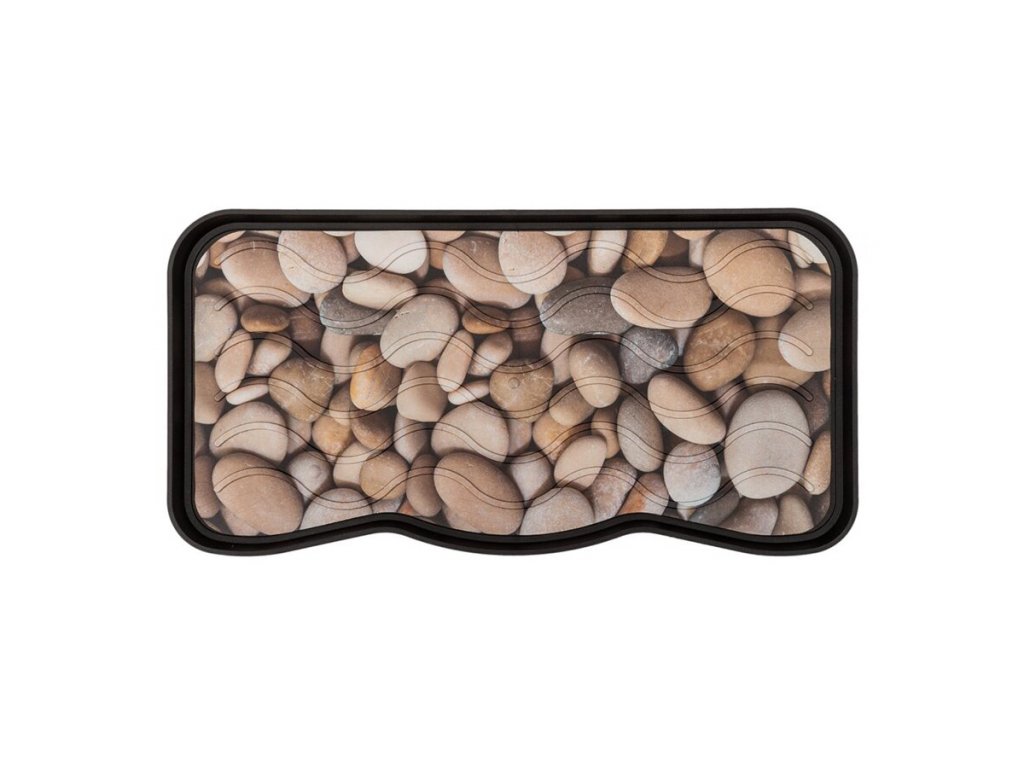 Plastový odkvapkávač na topánky FLOMA River Stone - 38 x 75 x 2,1 cm