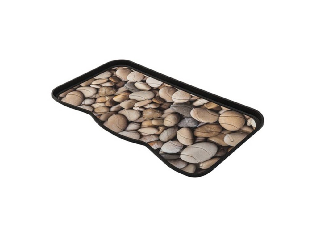 Plastový odkvapkávač na topánky FLOMA River Stone - 38 x 75 x 2,1 cm