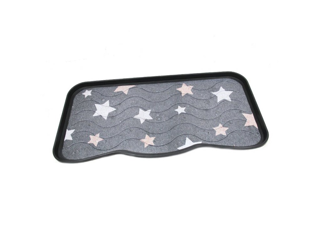 Plastový odkvapkávač na topánky FLOMA STARS - 38 x 75 x 2,1 cm