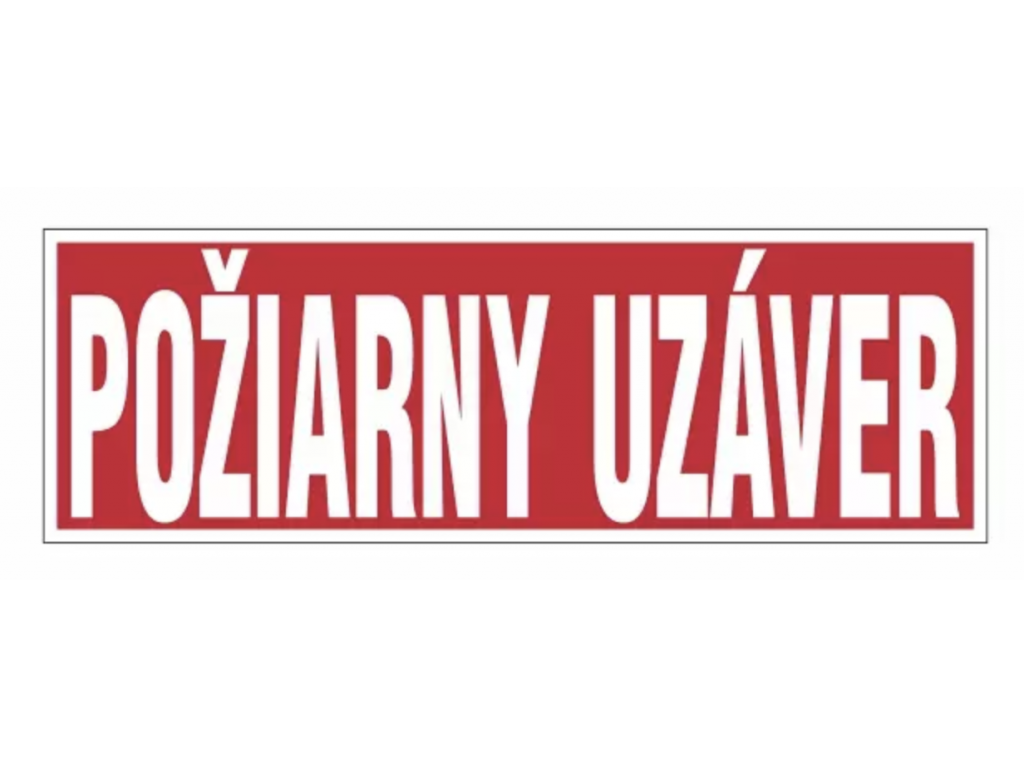 Požiarny uzáver - piktogram