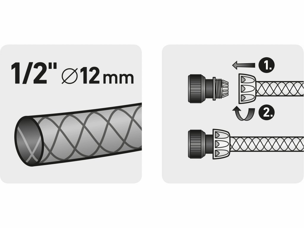 Rýchlospojka na hadicu mosadzná, 1/2\'\', STOP ventil, mosadz, EXTOL PREMIUM