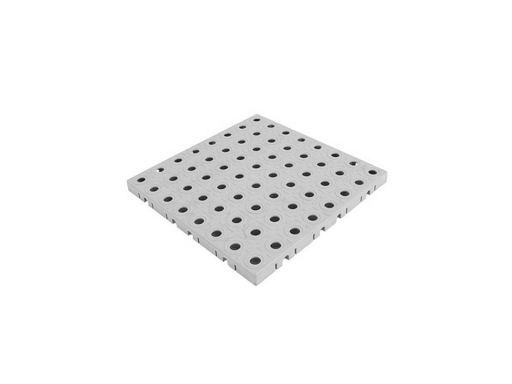 Šedá polyetylénová dlažba AvaTile AT-STD - 25 x 25 x 1,6 cm