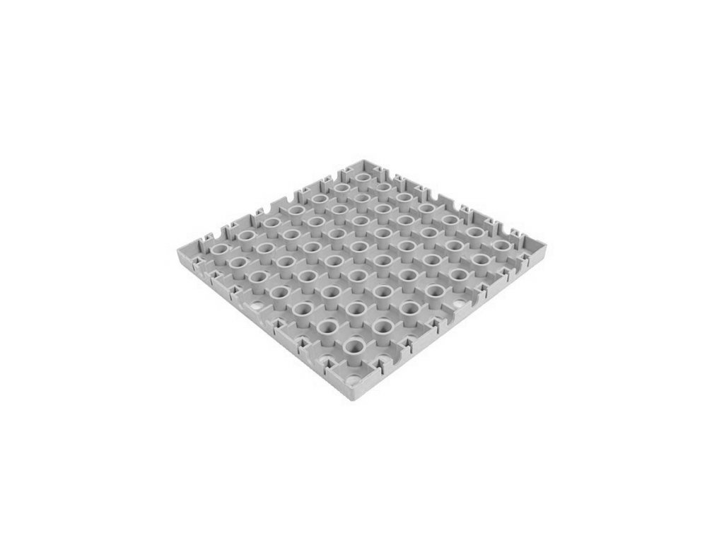 Šedá polyetylénová dlažba AvaTile AT-STD - 25 x 25 x 1,6 cm