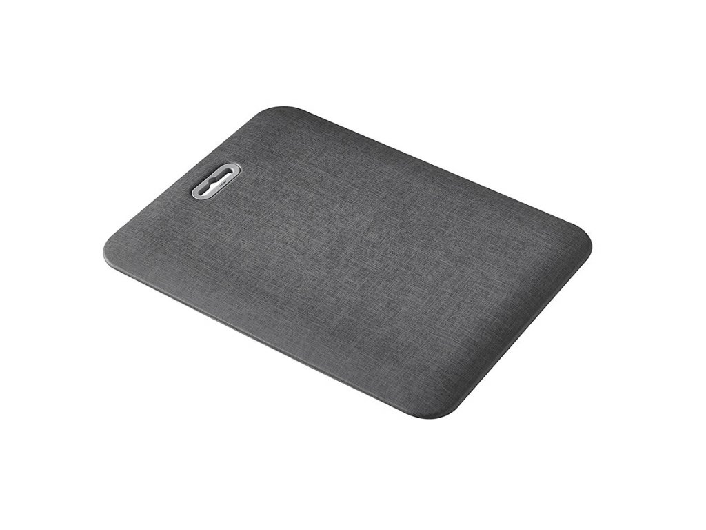 Šedá protiúnavová rohož Posture Mat II - 70 x 52 x 1,8 cm